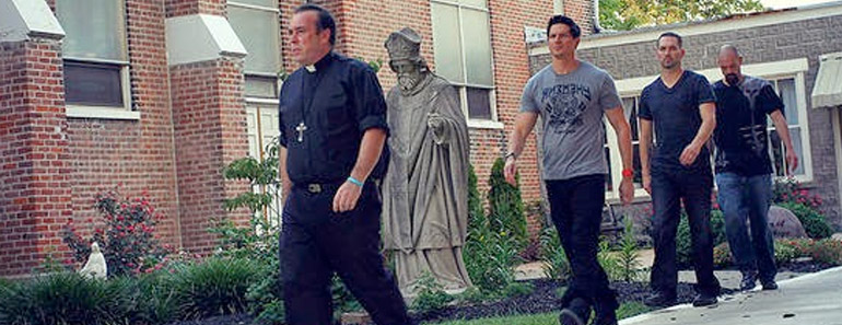 Father Jack Ashcraft and the Ghost Adventures Team