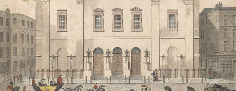 Old Print of the Theatre Royal Drury Lane