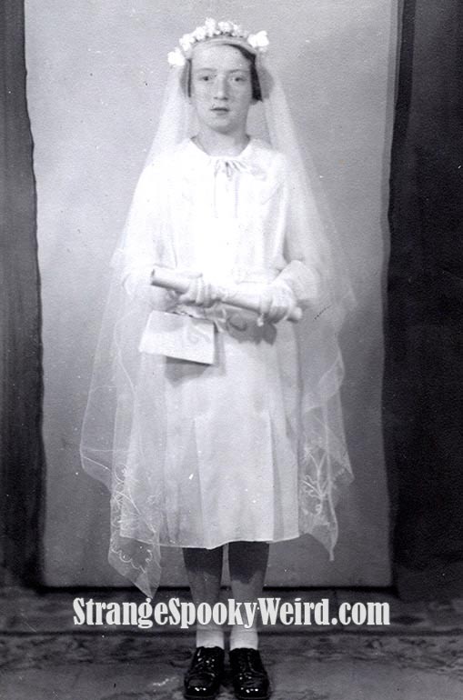 Scary Communion Girl 1940s-ish